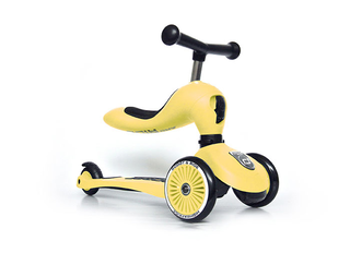 Scoot & Ride Highwaykick 1 Lemon - 2in1 Kickboard mit Sitz