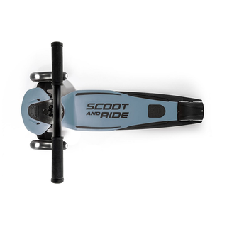 Scoot & Ride Highwaykick 5 Steel - Klappbares Kickboard mit LED-Rdern
